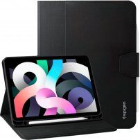 Spigen Liquid Air Folio husă cu spațiu pentru Apple Pencil pentru iPad AAir 4 (2020) / Air 5 (2022) - negru