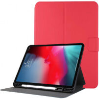 Husă din piele PU cu suport și spațiu pentru Apple Pencil pentru iPad Pro 11" (2018-2022) - roșu