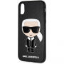Husă TPU Karl Lagerfeld Ikonik, pentru iPhone X / XS - negru