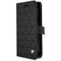 Husă BMW Hexagon leather Book, pentru iPhone 7 Plus / 8 Plus - negru