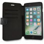 Husă BMW Hexagon leather Book, pentru iPhone 7 Plus / 8 Plus - negru