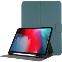 Husă din piele PU cu suport și spațiu pentru Apple Pencil pentru iPad Pro 11" (2018-2022) - petrol