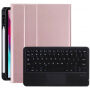 Carcasă cu tastatură, touchpad și spațiu pentru Apple Pencil pentru iPad Air 4 (2020) / Air 5 (2022) / Pro 11" (2018-2022) - roz