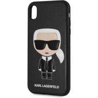 Husă TPU Karl Lagerfeld Ikonik, pentru iPhone XR - negru