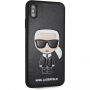 Husă TPU Karl Lagerfeld Ikonik, pentru iPhone XS Max - negru