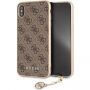 Carcasă Guess Charms Hard case, pentru iPhone XS Max - maro