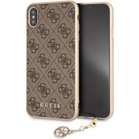 Carcasă Guess Charms Hard case, pentru iPhone XS Max - maro
