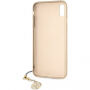 Carcasă Guess Charms Hard case, pentru iPhone XS Max - maro