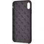 Carcasă Guess Silicone Gold Logo case, pentru iPhone XS Max - negru