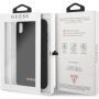 Carcasă Guess Silicone Gold Logo case, pentru iPhone XS Max - negru