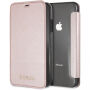 Carcasă Guess PU Leather Book Case Iridescent, pentru iPhone XR - roz-auriu