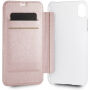 Carcasă Guess PU Leather Book Case Iridescent, pentru iPhone XR - roz-auriu