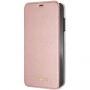 Carcasă Guess PU Leather Book Case Iridescent, pentru iPhone XS Max - roz-auriu