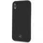 Carcasă Mercedes Silicon/Fiber case Lining, pentru iPhone XR - negru