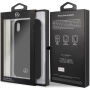 Carcasă Mercedes Silicon/Fiber case Lining, pentru iPhone XR - negru