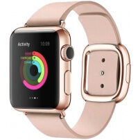 Curea elegantă cu cataramă, pentru Apple Watch Ultra 49mm / 46mm / 45mm / 44mm / 42mm - roz
