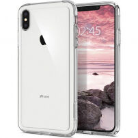 Carcasă Spigen Crystal Hybrid, pentru iPhone XS Max - transparent