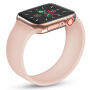 Curea din silicon filetat pentru Apple Watch 42mm / 41mm / 40mm / 38mm - S - roz