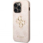 Carcasă Guess 4G Metal Logo pentru iPhone 15 Pro Max - roz