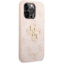 Carcasă Guess 4G Metal Logo pentru iPhone 15 Pro Max - roz
