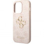 Carcasă Guess 4G Metal Logo pentru iPhone 15 Pro Max - roz