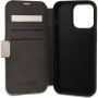 Husă tip flip Guess 4G Metal Logo pentru iPhone 15 Pro - roz