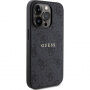 Husă Guess 4G Colored Ring cu MagSafe pro iPhone 15 Pro - gri