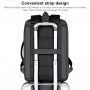 Rucsac multifunc?ional cu port extern USB pentru iPad / MacBook cu dimensiuni de maxim 16" - negru