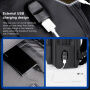 Rucsac multifunc?ional cu port extern USB pentru iPad / MacBook cu dimensiuni de maxim 16" - negru
