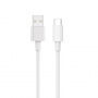 Cablu pentru încărcare rapidă ?i transfer de date Wiwu Wi-C007 USB-A / USB-C pentru iPhone / iPad / MacBook / AirPods - 1,2 m - alb