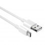Cablu pentru încărcare rapidă ?i transfer de date Wiwu Wi-C007 USB-A / USB-C pentru iPhone / iPad / MacBook / AirPods - 1,2 m - alb