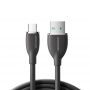 Cablu din silicon pentru transfer de date ?i încărcare JOYROOM SA29-AC3 USB-A / USB-C pentru iPhone / iPad / MacBook / AirPods - 2 m - negru