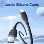 Cablu din silicon pentru transfer de date ?i încărcare JOYROOM SA29-AC3 USB-A / USB-C pentru iPhone / iPad / MacBook / AirPods - 2 m - negru