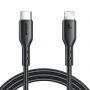 Cablu pentru încărcare ?i transfer de date JOYROOM SA26-CL3USB-C/Lightning de 30W pentru iPhone / iPad / iPod / AirPods - 2 m - negru