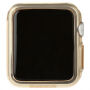 Husă din cauciuc BASEUS, ultra subţire, pentru Apple Watch 42mm (gr. 0,65mm) – aurie-transparentă