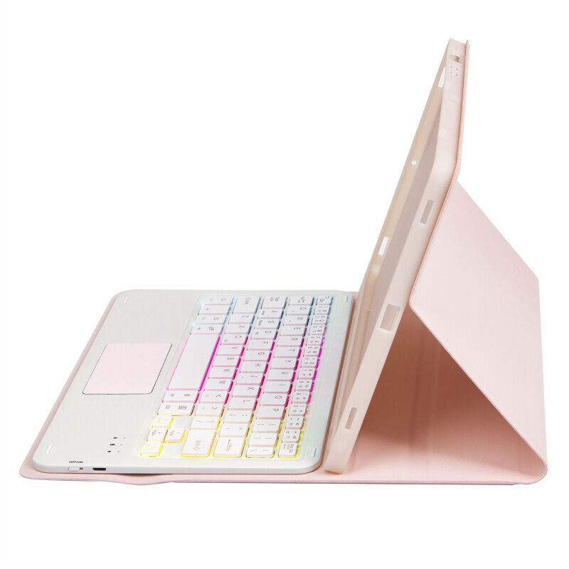 Husă cu tastatură cu iluminare de fundal, touchpad ?i compartiment