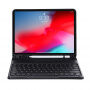 Husă cu tastatură cu taste rotunde ?i compartiment pentru Apple Pencil pentru iPad Pro 11" (2020-2022) - negru