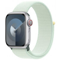 Curea sport originală Apple, tip loop, pentru Apple Watch Ultra 49mm / 46mm / 45mm / 44mm / 42mm - mentol deschis