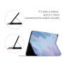 Husă cu model în culori acuarele pentru iPad Air 4 (2020) / Air 5 (2022) / Pro 11" (2018) - roz ?i mov