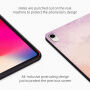 Husă cu model în culori acuarele pentru iPad mini 6 / mini 7 - roz ?i mov