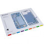 Pad magnetic de service JIAFA pentru repararea iPhone 13 mini - alb