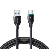 Cablu pentru încărcare ?i transfer de date JOYROOM S-A30 Star-Ring Series USB-A / USB-C pentru iPhone / iPad / AirPods - 1 m - negru