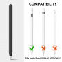 Husă din silicon AhaStyle pentru Apple Pencil (USB-C) - negru