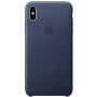Husă originală Apple, din piele, pentru iPhone XS Max - albastru nocturn