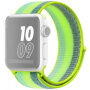 Curea din nailon cu dungi pentru Apple Watch 42mm / 41mm / 40mm / 38mm - verzui neon