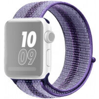Curea din nailon cu dungi pentru Apple Watch Ultra 49mm / 46mm / 45mm / 44mm / 42mm - violet