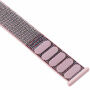 Curea din nailon cu închidere cu velcro pentru Apple Watch Ultra 49mm / 46mm / 45mm / 44mm / 42mm - roz-gri
