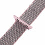 Curea din nailon cu închidere cu velcro pentru Apple Watch Ultra 49mm / 46mm / 45mm / 44mm / 42mm - roz-gri