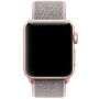 Curea din nailon cu închidere cu velcro pentru Apple Watch Ultra 49mm / 46mm / 45mm / 44mm / 42mm - roz-gri