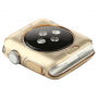 Husă din cauciuc BASEUS, ultra subţire, pentru Apple Watch 42mm (gr. 0,65mm) – aurie-transparentă